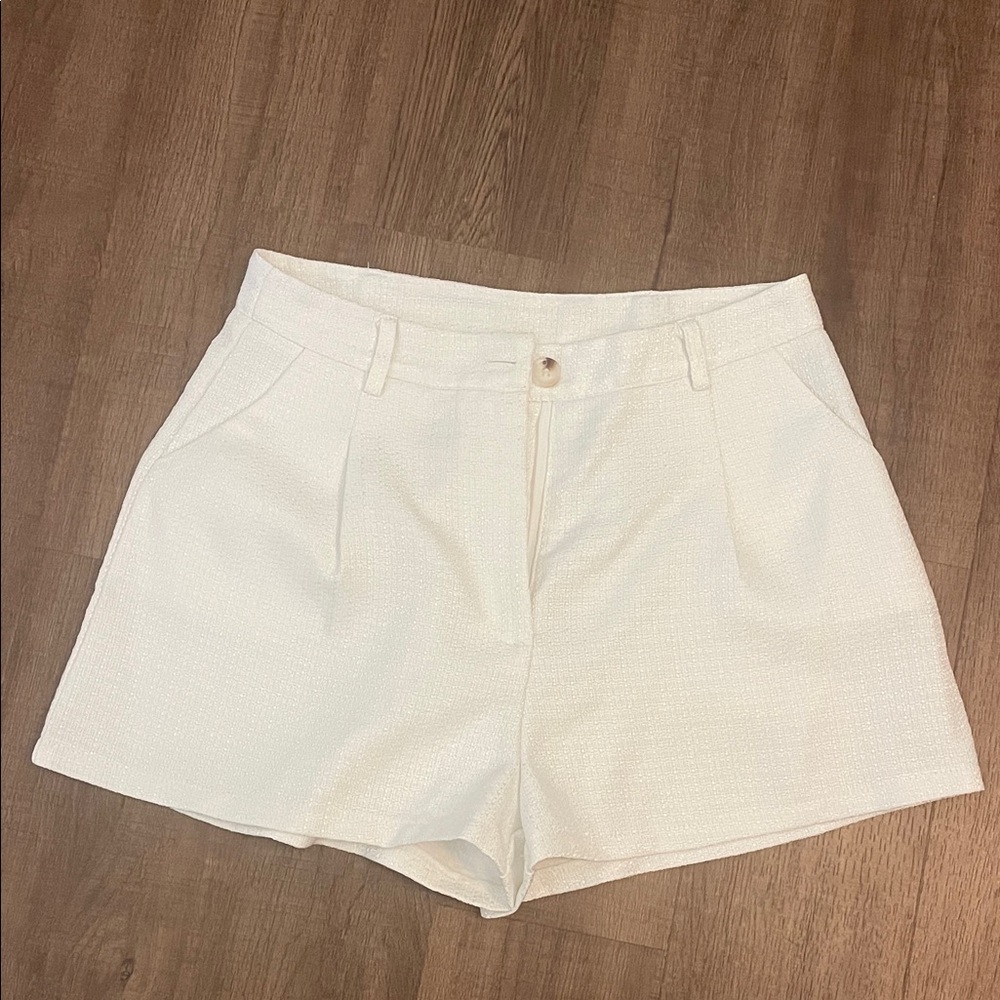SHEIN High Waist White Women's Shorts
